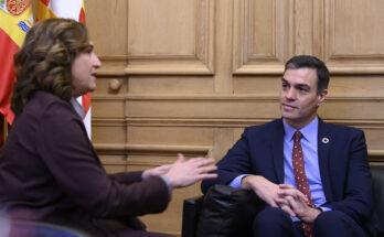 Foto de Sánchez con Ada Colau